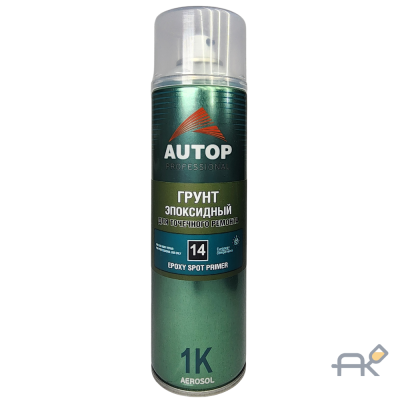 Аэрозоль AUTOP (N14) Грунт эпоксидный для точечного ремонта св-серый 650мл